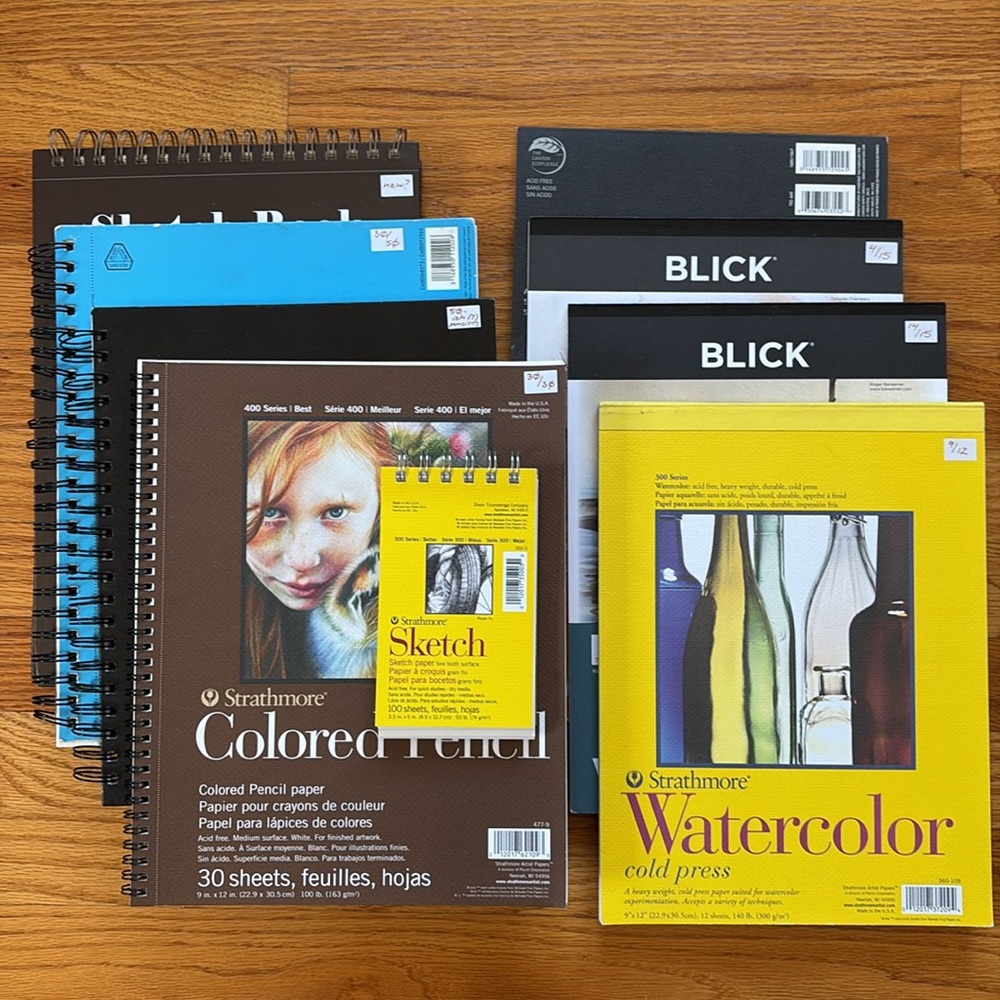 Art Sketchbooks and Pads